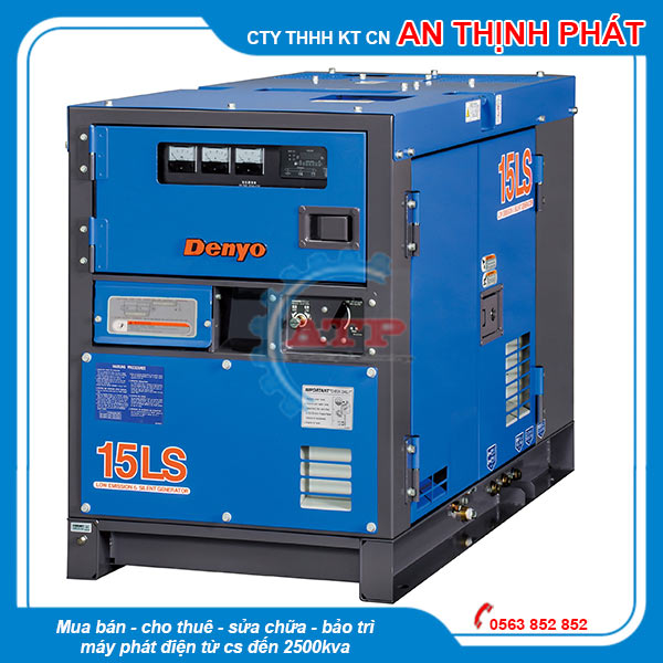 Máy phát điện Denyo 3 pha 12,5kva DCA 15LSK