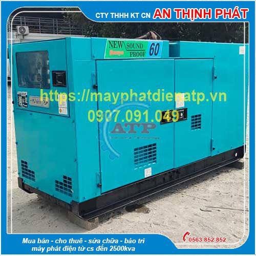 Máy Phát Điện Denyo 60kVA 48kw cũ