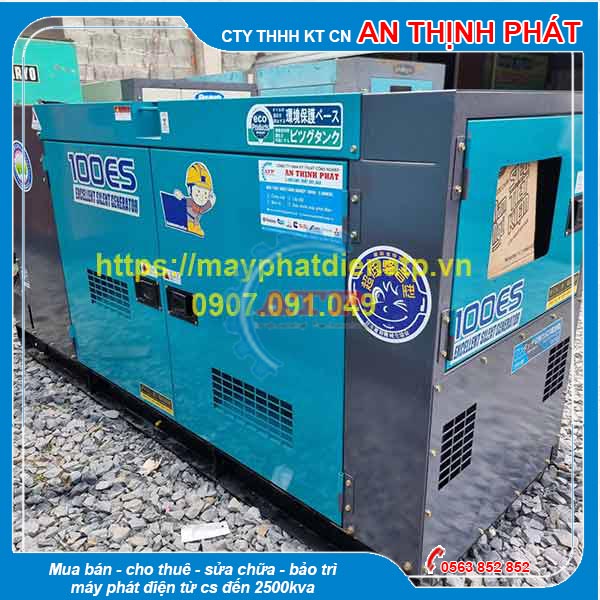 Máy Phát Điện Denyo 100kVA  80kw cũ