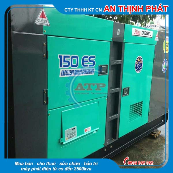 Máy Phát Điện Hino 150kva 100kw cũ