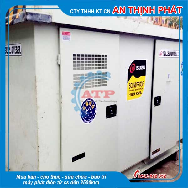 Máy phát điện Isuzu cũ 150kVA 