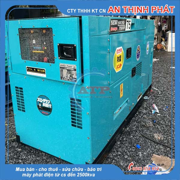Máy phát điện Isuzu cũ 75kVA 