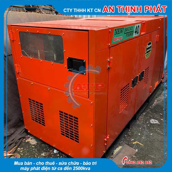 Máy phát điện Isuzu 40kVA  32kw cũ