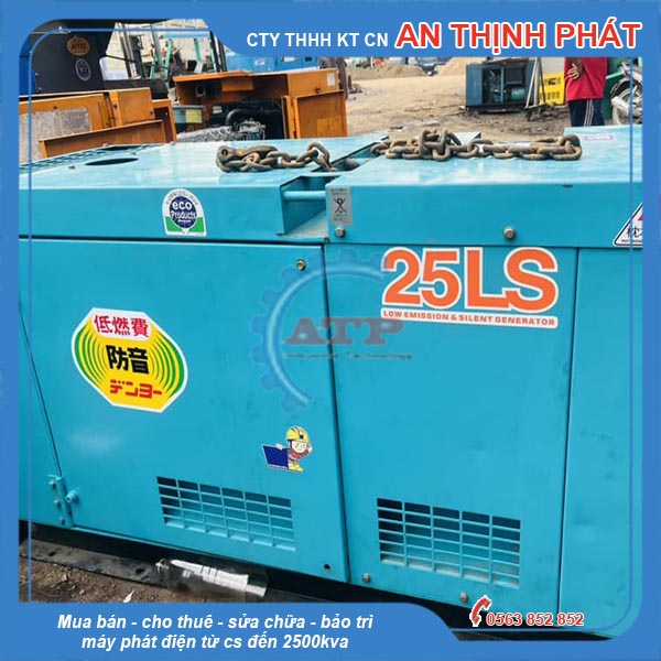 Máy phát điện Isuzu 25kVA  20kw cũ