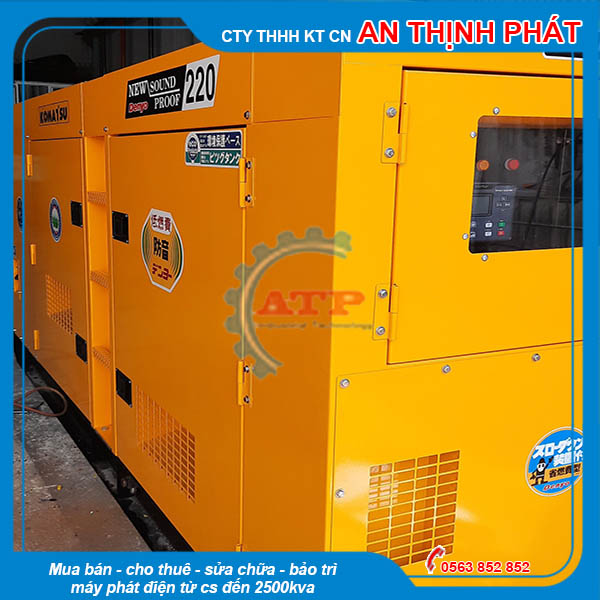 Máy Phát Điện Komatsu 200kVA 160kw cũ