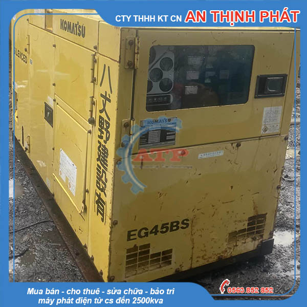 Máy Phát Điện Komatsu 45kVA 36kw cũ