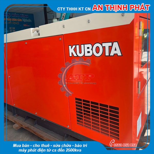 Máy Phát Điện Kubota 30kVA 24kw cũ