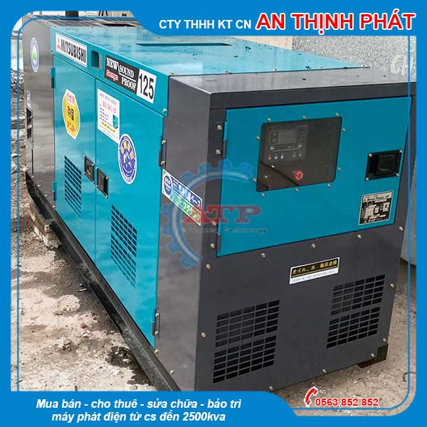 Máy phát điện Mitsubishi 125kVA 100kW cũ