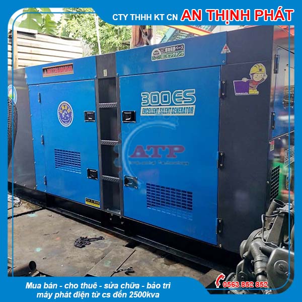 Máy phát điện Mitsubishi 300kVA 240kW cũ 