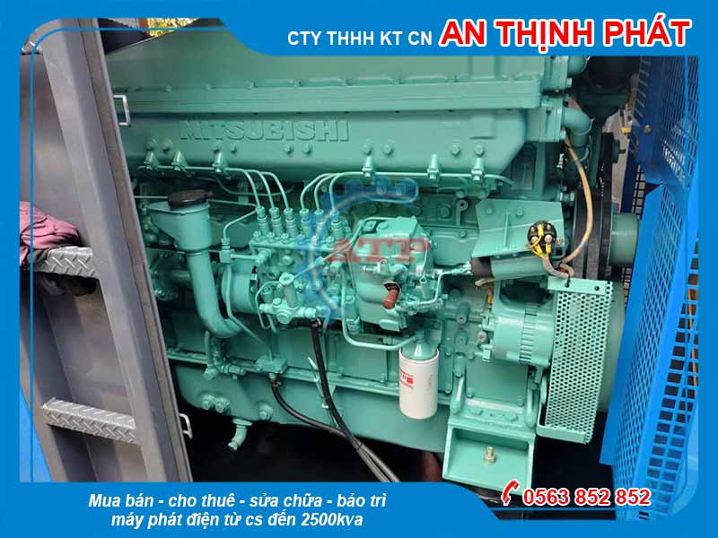 Động cơ máy phát điện Mitsubishi Nhật bãi cũ 300kva 240kw