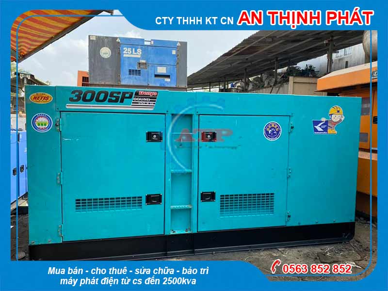 Máy phát điện Denyo cũ công suất 300kva 240kw