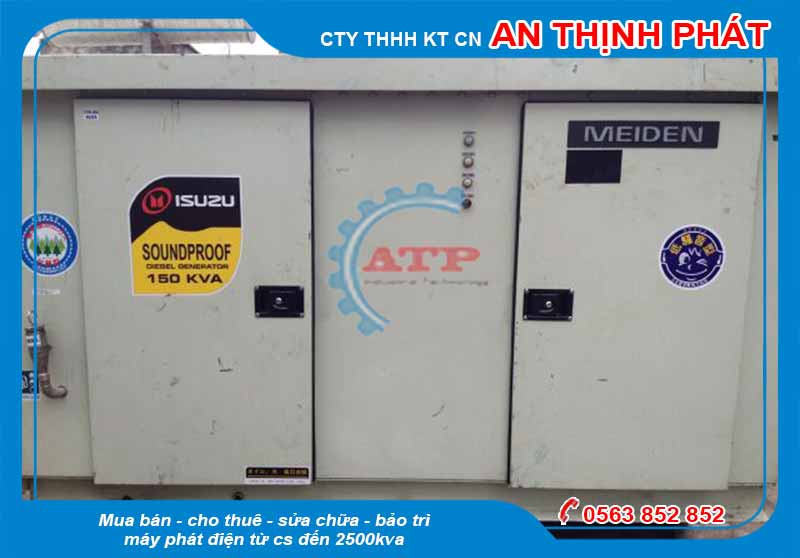 Máy phát điện Isuzu Nhật bãi công suất 150kva giá rẻ