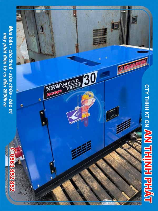 Máy phát điện Isuzu 30kva 24kw giá tốt