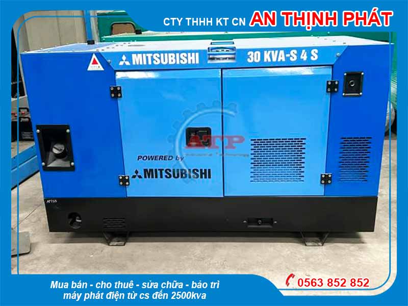 Máy phát điện Mitsubishi nhật bãi cũ 30kva 24kw