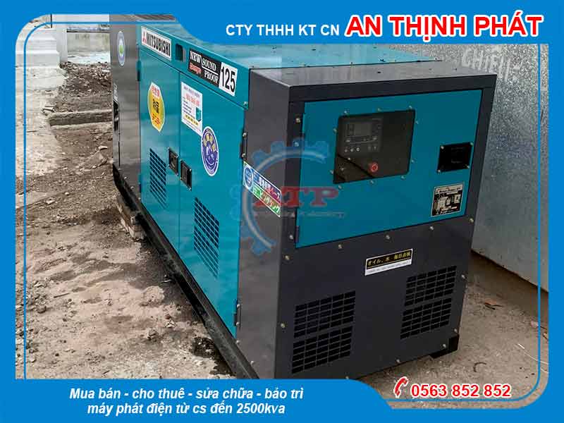 Máy phát điện Mitsubishi nhật bãi cũ 125kva 100kw