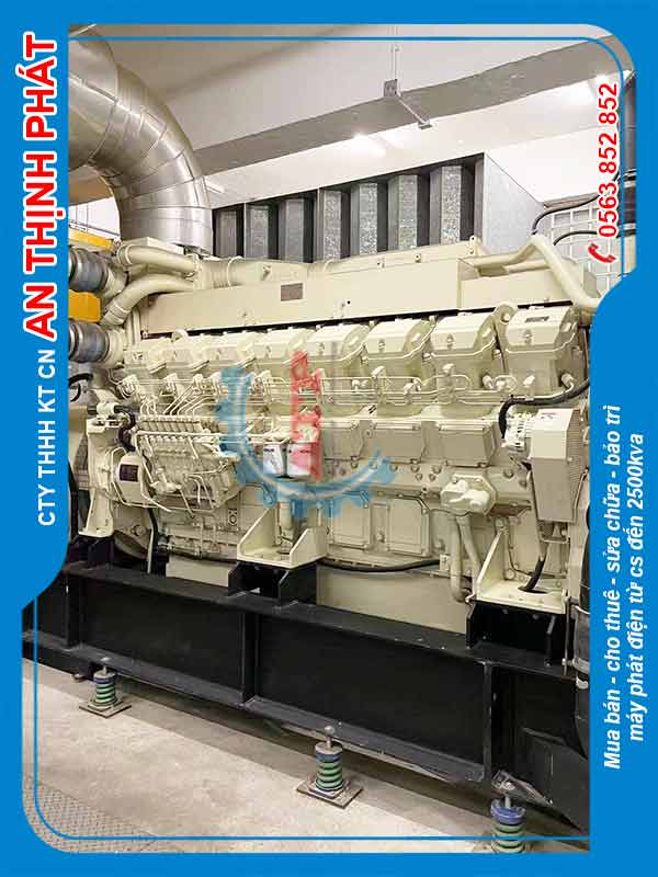 Động cơ máy phát điện Mitsubishi Nhật bãi cũ 2000kva 1600kw S16R