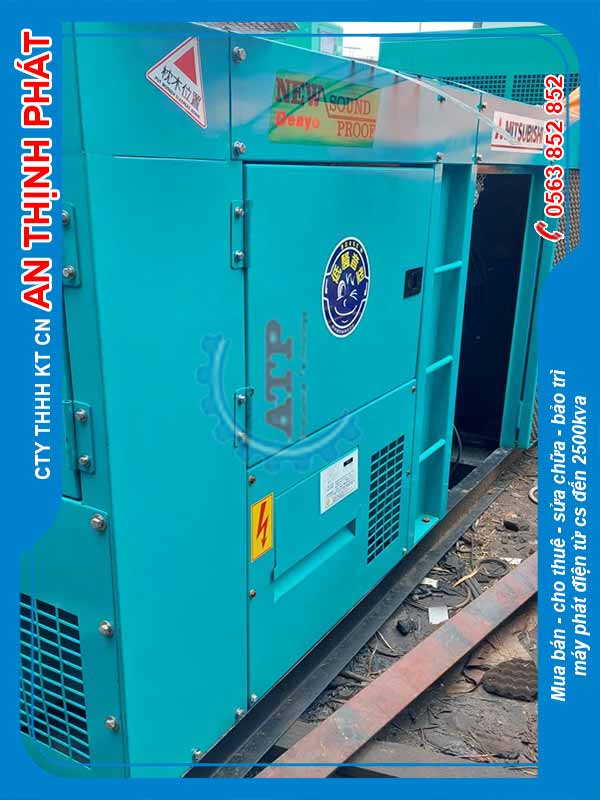 Máy phát điện nhật bãi Mitsubishi 200kva 160kw cũ