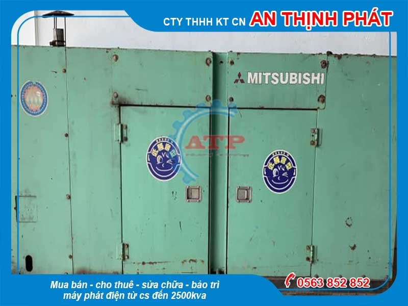 máy phát điện nhật bãi Mitsubishi 50 kva 40 kw cũ